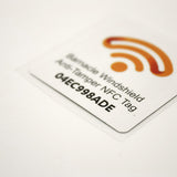 NFC Windshield Barnacle Anti-Tamper Tag - NTAG213 - Square - 35mm