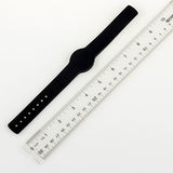 NFC Silicone Adjustable Wristband, Black with NTAG203 - 1+