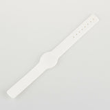 NFC Silicone Adjustable Wristband, White with NTAG203 - 1+