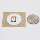 Round PET Tagstand Logo Sticker - NTAG215