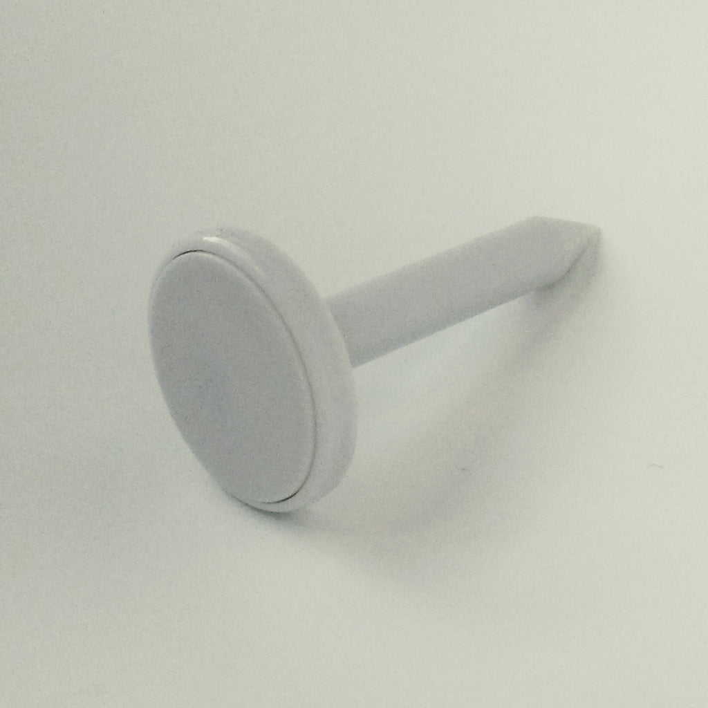 White NFC Plastic Nail Tag - NTAG213
