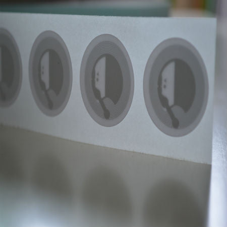 500 count - NTAG213  "25-25-25" stickers; 25mm round