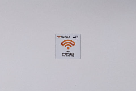 NFC Sticker - PET - ST25TV02K - 30x30mm - on-metal