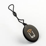 NFC Epoxy Hang Tag - - NTAG213 - Tagstand Black Logo - Circle 30mm