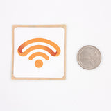 Kiss-cut NFC Infinity logo sticker - NTAG213 - Inspired by iPhone NFC
