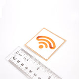 Kiss-cut NFC Infinity logo sticker - NTAG213 - Inspired by iPhone NFC