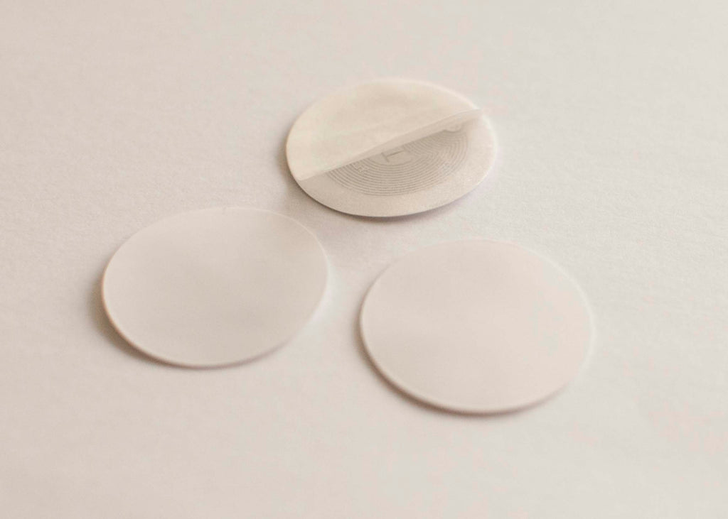 NTAG213 Iron-On Fabric Tag - 30mm dia. - Plain