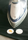 NTAG213 Iron-On Fabric Tag  with Tagstand logo - 30mm dia