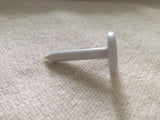 White NFC Plastic Nail Tag - NTAG213