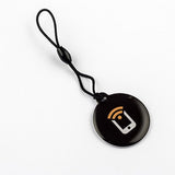 NFC Epoxy Hang Tag - - NTAG213 - Tagstand Black Logo - Circle 30mm
